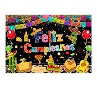 Bemvp Fondo De Fiesta Mexicana, Fondo De Fotografía con Temática Colorida para Cinco De Mayo, Fiesta De Cumpleaños, Martes De Tacos, Decoración De Fiesta