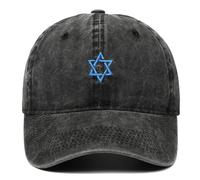 Bemvp Gorra De Béisbol con Bandera De Israel, Gorra Deportiva Ajustable con Bordado De Estrella De David, Gorra Retro Vintage con Símbolo Israelí De Hip Hop para Hombres Y Mujeres