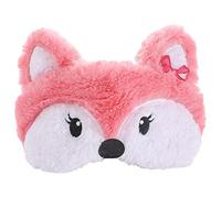 Bemvp Masilla De Felpa Marca Roja Patrón De Rojo Sleep Viajamiento para Viaje Duermiendo Ajustable Ajustable Eye Mask 3D Cartoon Animal Cover for Women Girls Kids