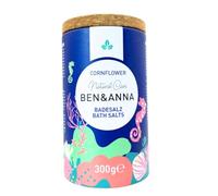 Ben & Anna - Sales de baño premium para baño de relajación muscular con sal marina - Aditivo de baño perfecto - Hidratante y limpieza de la piel con efecto calmante (300 g (1 unidad), aciano)