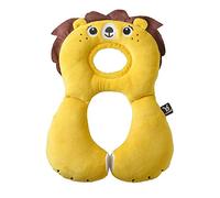 Ben Bat - Reposacabezas Coche Niño - Almohada Cervical Amigos de Viaje - Motivo León - Niños 1 a 4 años - Medidas 30 x 7.6 x 20 cm - Para Sillas de Auto - Soporta Cabeza y Cuello