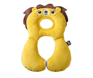 Ben Bat - Reposacabezas Coche Niño - Almohada Cervical Amigos de Viaje - Motivo León - Niños 1 a 4 años - Medidas 30 x 7.6 x 20 cm - Para Sillas de Auto - Soporta Cabeza y Cuello