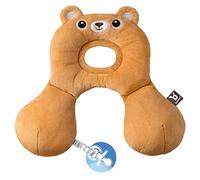 Ben Bat - Reposacabezas Coche Niño - Almohada Cervical Amigos de Viaje - Motivo Oso - Niños 0 a 1 año - Medidas 1 x 23 x 29 cm - Para Sillas Grupo 0/0+ (0 a 13Kg) - Soporta Cabeza y Cuello