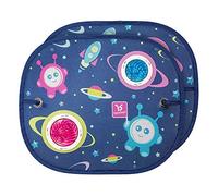 Ben Bat - Tapasol Circle Dream - Parasol Coche Bebé - Pack de 2 Unidades - Medidas 44 x 38 cm - Filtra el Sol con Bellos Colores - Protege al Bebé de los Rayos UV - Fijación con Ventosas