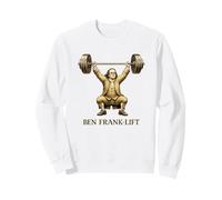 Ben Frank-Lift Funny Benjamin Franklin Juego de Palabras de Levantamiento de Pesas Sudadera
