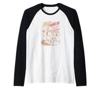 Ben Franklin cruzó a Todos Liberty and Handles Camiseta Manga Raglan