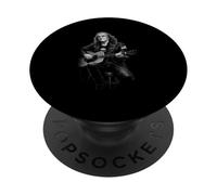 Ben Franklin Tocando Guitarra Acústica Rock Himno Vibes PopSockets PopGrip Adhesivo