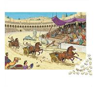 Ben-Hur Carro de Carrera Circo Puzzle De Madera Impermeable DIY Puzzles De 1000 Piezas Regalos para Adultos Imposible Rompecabezas Juegos Desafiantes