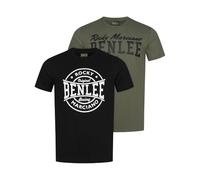Ben Lee Camiseta de Corte Regular para Hombre (Paquete de Dos) DARCUT, Oliva/Negro, Talla S