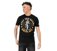 Ben Lee Camiseta de Hombre Normal con Estampado Danbury, Negro/Multicolor, Talla S