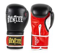BENLEE Rocky Marciano Sugar Deluxe Guantes de Boxeo, Unisex Adulto, Negro/Rojo, 18 oz