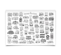 Ben May Póster de The Unofficial Oxford Pub Crawl color In and Enjoy