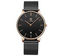 BEN NEVIS Reloj de Cuarzo para Hombre, Ultradelgado, con Cuero y Fecha