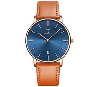 BEN NEVIS Reloj de Cuarzo para Hombre, Ultradelgado, con Cuero y Fecha