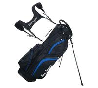 Ben Sayers DLX Deluxe - Bolsa de Golf para Hombre, Ligera, con Soporte Lumbar Acolchado y Correa de Hombro Doble, separadores de Palos de Longitud Completa de 14 vías y Bolsillos Resistentes al Agua