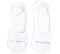 Ben Sherman Calcetines de algodón para Hombre, 3 Pares de Forro Invisible de Corte bajo, Blanco, 7-11 (Pack de 3)