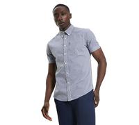 Ben Sherman Camisa casual de manga corta con botones para hombre, Azul oscuro., 3XL