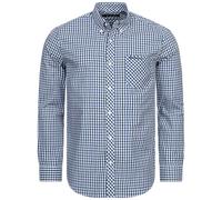 Ben Sherman Camisa Casual De Manga Larga Para Hombre A Cuadros Azul Nueva