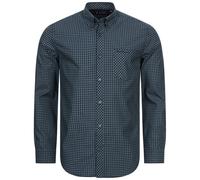 BEN SHERMAN Camisa Casual De Manga Larga Para Hombre Azul Nueva