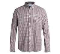 Ben Sherman Camisa de Manga Larga con Botones para Hombre, Ajuste Regular, Camisa de Vestir Informal para Hombre (S-XL), Rojo -, Medium