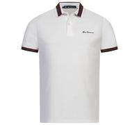 BEN SHERMAN Camisa Polo Casual De Cuello Para Hombre Blanca Nueva