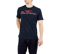 Ben Sherman Camiseta de manga corta, azul marino oscuro, M