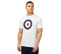 Ben Sherman Camiseta de Manga Corta, Blanco, L