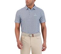 Ben Sherman Camiseta polo de manga corta para hombre con estampado Tech Sports Fit, Azul (Pool Blue), Medium
