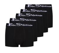 Ben Sherman Hombres Bañador Negro Paquete de 5 Grande