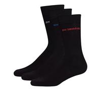 Ben Sherman Hombres Calcetines Negro Paquete de 3 Talla 40-44