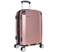 Ben Sherman Norwich Luggage Collection - Maleta de viaje ligera y rígida expandible con 8 ruedas, Oro rosa, 20-Inch Carry-On, Norwich Luggage Collection - Maleta de viaje ligera y rígida expandible