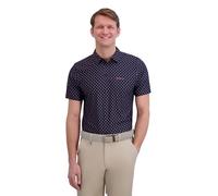Ben Sherman Polo de Golf de Lujo para Hombre, Tejido elástico y Suave al Tacto, Ajuste atlético, diseño Marino, tamaño Mediano, Diseño Marino., M
