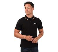 Ben Sherman Polo de manga corta para hombre, Negro, M