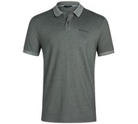 Ben Sherman Polo para Hombre, Ajuste clásico, Manga Corta, 2 Botones, Casual, elástico, Estilo Ojo de pájaro (S-XL), Pícea, Small