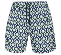 BEN SHERMAN Swim Bañador Corto para Hombres Bañador Azul Verde Nuevo