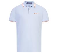 BEN SHERMAN Twin Tipped Hombre Informal Ocio Camiseta Polo Azul Claro