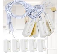 Benaton 5 Piezas Tapo Sensor Puerta, MC-38 Empotrado Puerta de la Ventana Sensor de Ventana Interruptor Magnético Sistema de Alarma para El Hogar, Alarma Interruptor Magnético Contacto Ventana Puerta