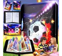 Benaton album cartas, Album Tarjetas de Futbol Album de Cartas Coleccionables, Carpeta de Cartas de 55 Páginas Capacidad para 440 Tarjetas Album de Recortes de Tarjetas para Niños
