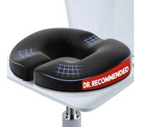 Benazcap Cojín de Asiento en Forma de Dona, Cojín Ergonomico de Espuma Viscoelástica, Ideal para Oficina, Auto y Uso Quotidiano