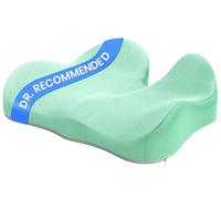 Benazcap Cojines de asiento de espuma viscoelástica para aliviar el dolor de coxis, cojín ergonómico para el coxis para el hogar, oficina, coche y silla de ruedas, cojines de asiento de coche para