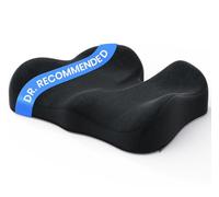 Benazcap Cojines de Asiento de Espuma viscoelástica para aliviar el Dolor de coxis, cojín ergonómico para el coxis para el hogar, Oficina, Coche y Silla de Ruedas, Cojines de Asiento de Coche para