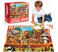 BenBen Puzle de suelo grande a partir de 3 4 años, rompecabezas XXL para niños de 48 piezas, 90 x 60 cm, regalo para niños y niñas, conciertos de animales