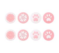 BENBO 8 tapones de agarre para el pulgar, diseño de garra de gato y agarre analógico Sakura Joystick Caps para Nintendo Switch & Switch Lite, funda de silicona para controlador Joy-Con