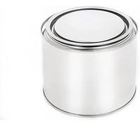 BenBow Lata 4 x 500 ml con tapa a presión - Envase redondo vacío hermético y opaco para almacenamiento