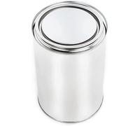 BenBow Lata de hojalata de 4x 1000 ml con tapa a presión - hermética, opaca, vacía, redonda - contenedor de almacenamiento