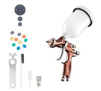 BenBow Pistola de Aire comprimido Profesional PK80 con Accesorios, Premium, Pistola de Aire comprimido con Vaso para Pintura de Coches 2.5mm