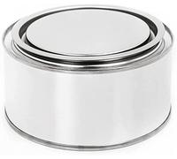 BenBow Tarro de hojalata, 4 x 250 ml, con tapa a presión, hermética, opaca, vacía, redonda