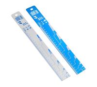 BenBow Varilla mezcladora de aluminio 2:1/3:1 - ideal para dosificar y mezclar pinturas y pinturas - doble cara - azul/blanco