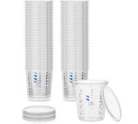 BenBow Vaso Medidor Profesional 50x 1370ml con 6x Tapa - Escala Diversa - Vaso Con Escala, Vaso Para Mezclar, Vaso Para Mezclar Pintura, Vaso Para Medir, Vaso Para Pintar, Vaso Para Mezclar