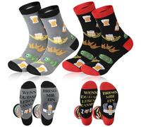 Bencailor Regalo Calcetines Día del Padre Divertidos de Cerveza para Papá WENN du DAS LESEN KANNST BRING MIR EIN BIER